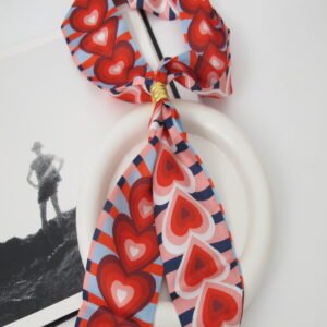 Silk Feel  με μοτίβο Καρδιάς Κολιέ-Φουλάρι