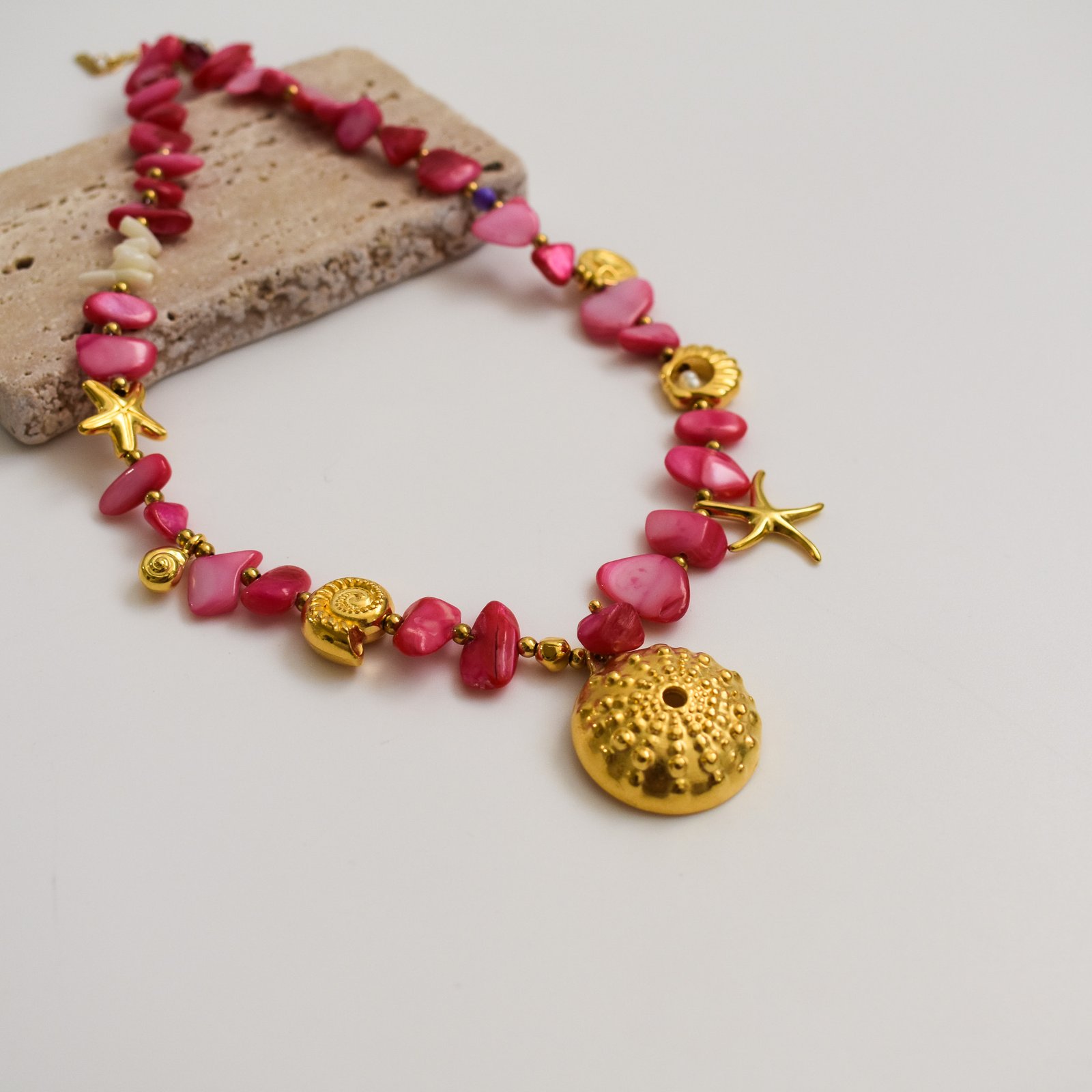 Fuchsia Urchin Κολιέ