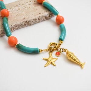 Colorblock Choker Κολιέ