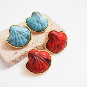 Praline Shell Σκουλαρίκια