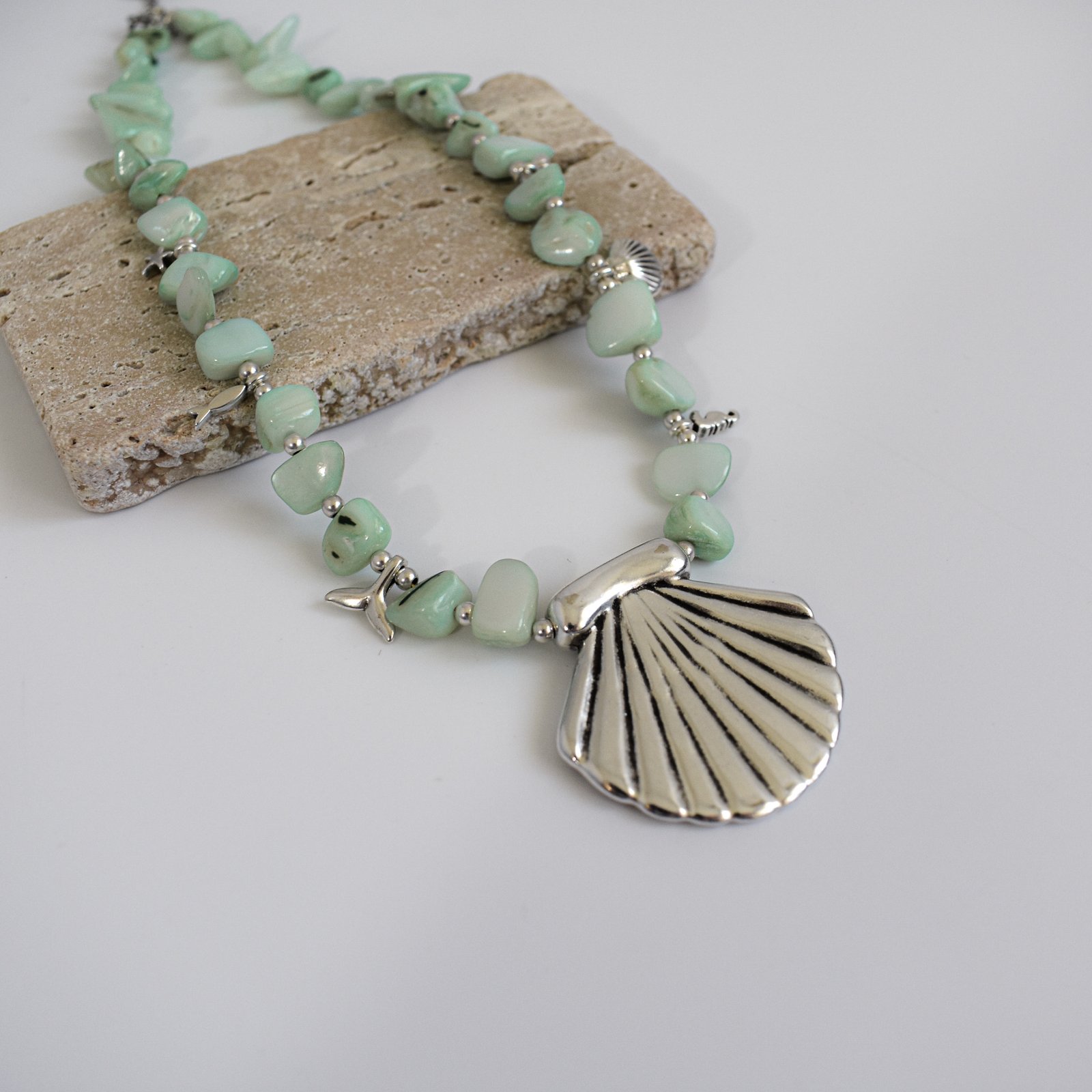 Mint Shell Κολιέ