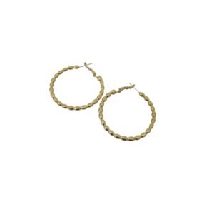 Golden Bubble Hoops Σκουλαρίκια