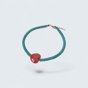 Ceramic Heart - Turquoise Κολιέ