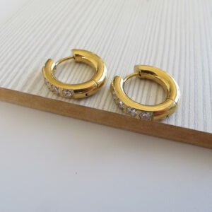 Thick Gold Κρίκοι Σκουλαρίκια