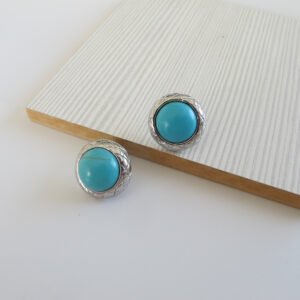 Turquoise Silver Σκουλαρίκια