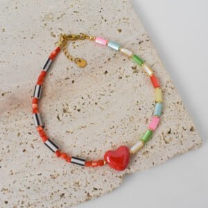 Candy Heart Anklet