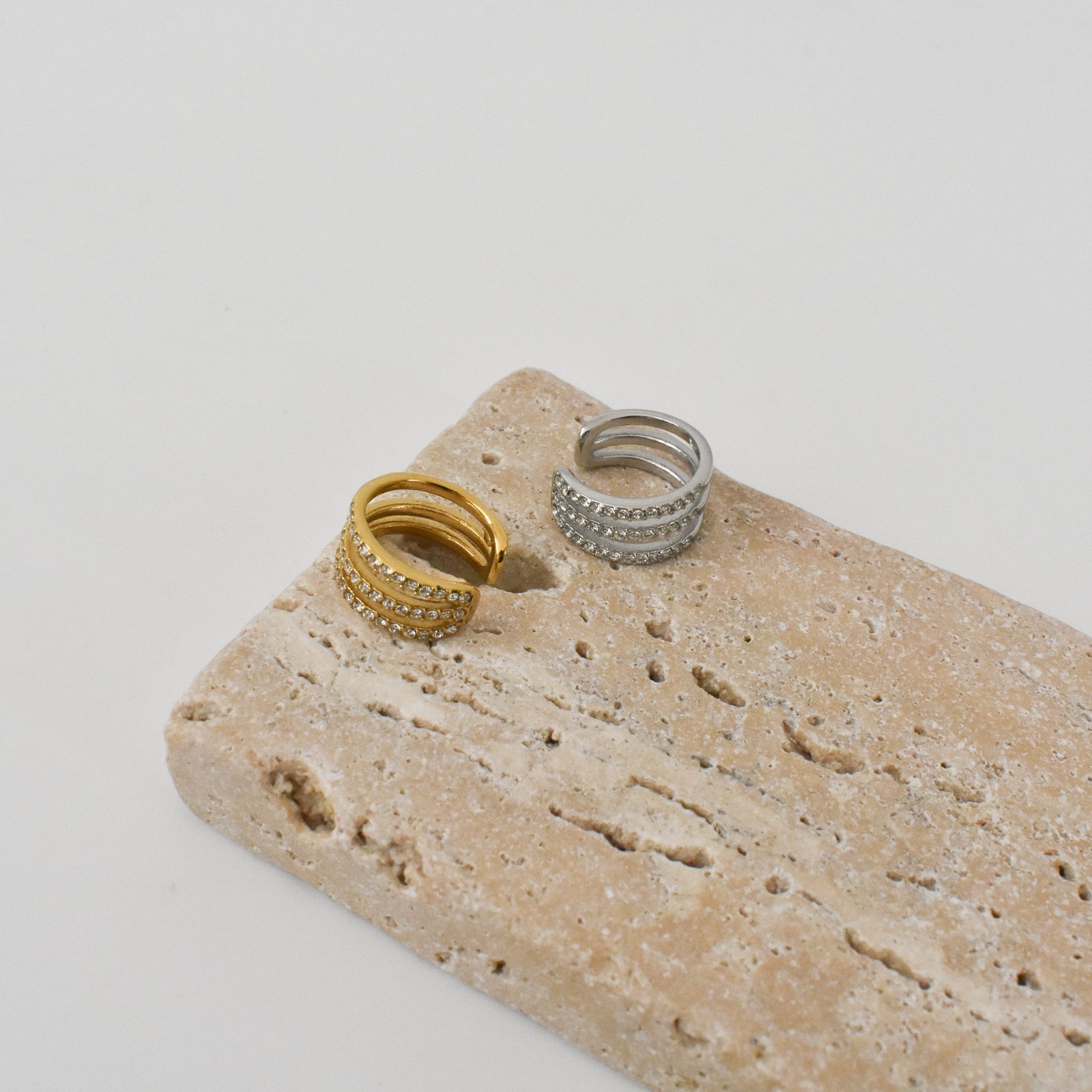 Triple Pave Cuff