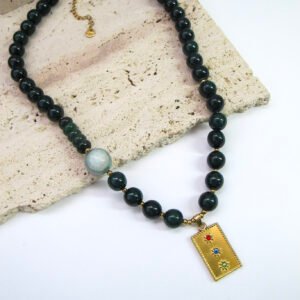 Dark Howlite Κολιέ
