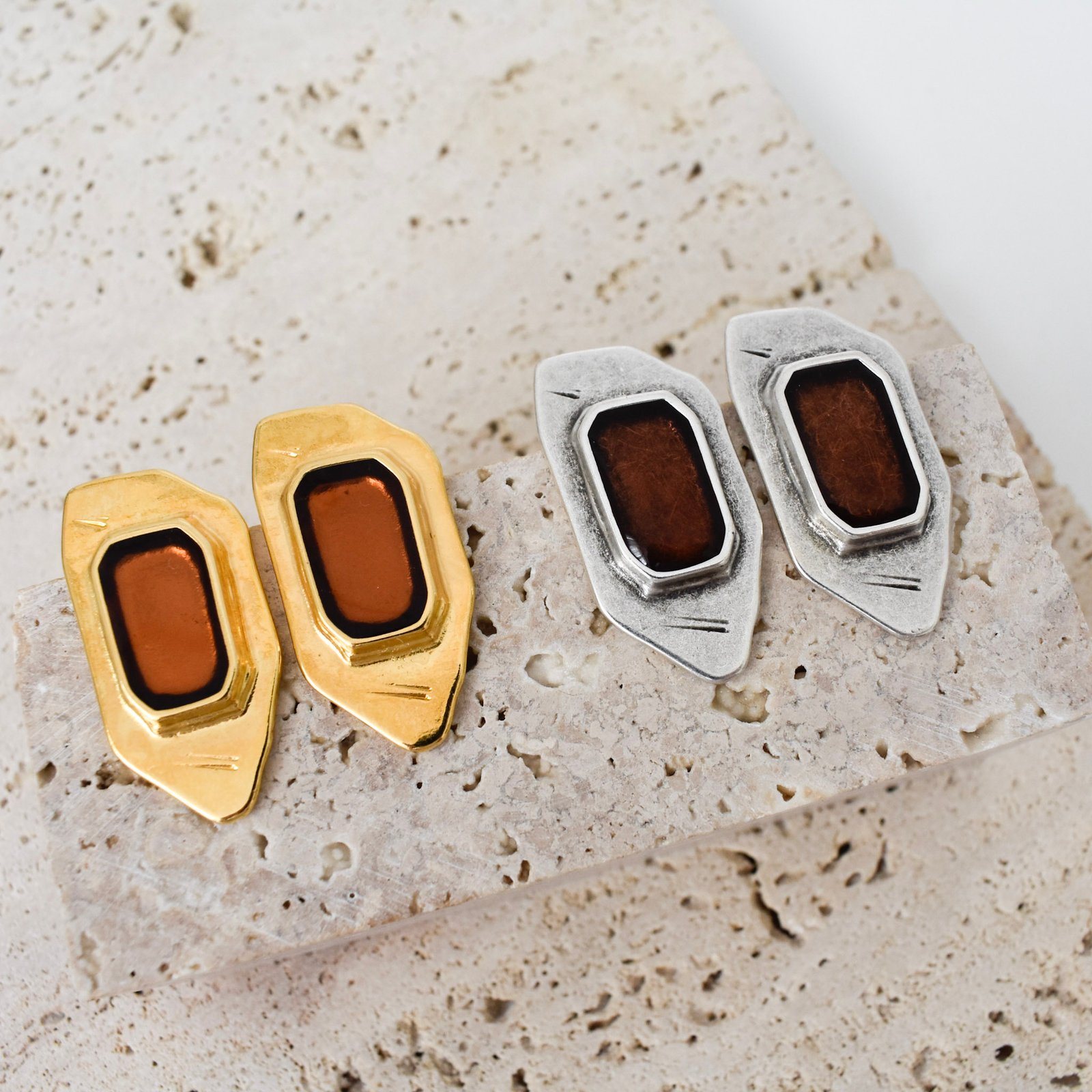 Amber Signet Σκουλαρίκια