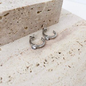 Zirconia Huggie Hoops