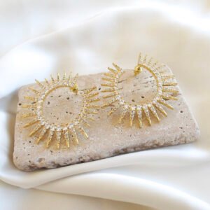 Sunburst Zircon Σκουλαρίκια